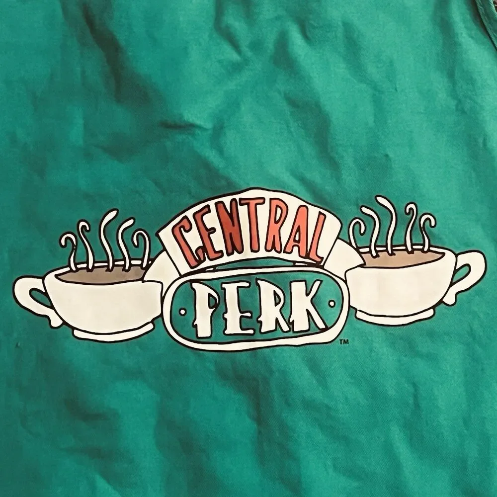 Friends Central Perk Adjustable Green Cotton Apron Adult Size